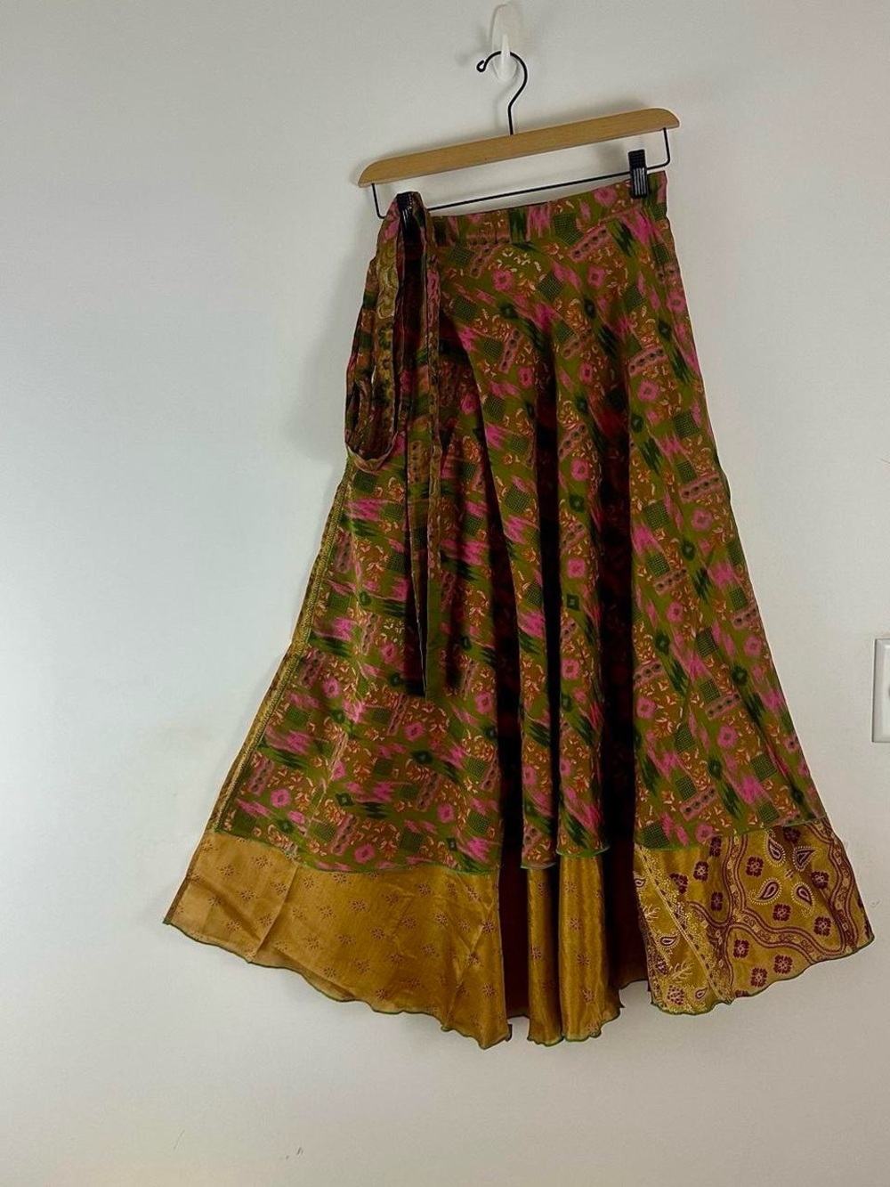 Reversible Wrap Maxi Skirts BINS812